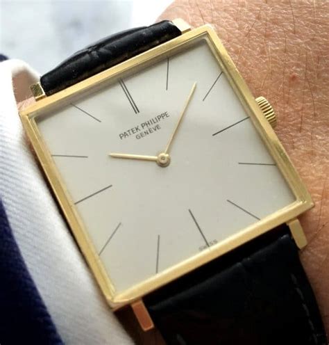 vintage patek philippe square mens watch|pre owned patek philippe watches.